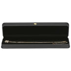KUKUVR 2 Pieces Necklace Pendant Gift Box, PU Leather Jewellry Chain Holder Case for Wedding Day Birthday Anniversary Ceremony for Women (Black) - color: Black