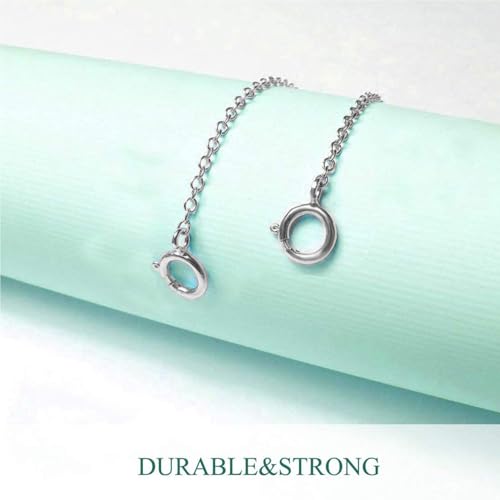 14K Gold Chain Extender for Women, Yellow Gold/White Gold/Rose Gold Adjustable Gold Necklace Anklet EXtension Chain, Available in 2/3/4 Inch - color: Rose Gold, size: 3 Inch
