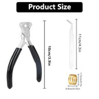 Jewelry Pliers,Nail Puller Tool for Carpenter，End Cutting Pliers，End Nippers for Zipper Install Stops,Jewelry Making Tools for Crafts - color: Black-end Cutting Pliers