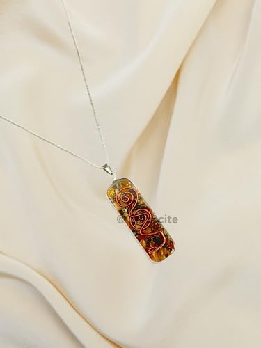 Crystal Necklace Pendant for Women Men - Orgone Necklace Pendant of Healing Crystal for Protection-Spiritual Jewelry - color: Tigers Eye