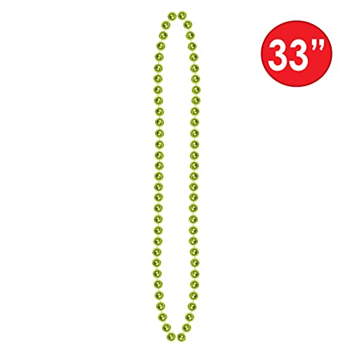 Party Beads - Small Round - size: 12-Pack, style: Light Green (12-Pack)