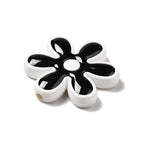 Ipotkitt 20 Pcs Opaque Acrylic Snowflake Beads with Enamel Random Color Snowflake Shaped Beads Flower Plastic Spacer Loose Beads for DIY Jewelry Making - color: 20pcs-Snowflake Beads-25x22.5x4.5mm