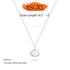 Pearl Necklace for Women- 14K Gold-plated/White Gold-plated Dainty Pearl Necklace for Women - color: Silver shell pearl
