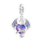 Charm for Bracelets and Necklaces, Heart Animals 925 Sterling Silver Bead Celestial Sun Moon Star Charms Jewelry Gift for Women Girls - color: Dragon Charm