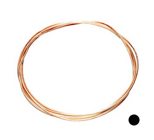 28 Gauge, 99.9% Pure Copper Wire (Round) Dead Soft CDA #110 Made in USA - 5FT by CRAFT WIRE - size: 28 Gauge, style: 5 Feet