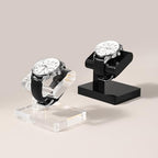Oirlv Acrylic Jewelry Display Single Watch Stand for Men Acrylic Bracelet Watch Holder for Women (Black) - color: Black YJ12603