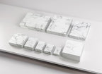 TheDisplayGuys - 25-Pack #10 Cotton Filled Cardboard Paper Jewelry Boxes Gift Case - Marble White (1.9" x 1.3" x 0.7") - for Shipping or Storage - size: 1 Count (Pack of 25), style: 1.9" x 1.3" x 0.7" (#10)