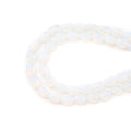 6×8mm Natural Opal Gemstone Loose Beads Flat Oval Healing Crystal Loose Stone Beads for Jewelry Necklace Bracelet Earring Craft - color: Opal