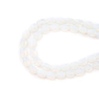 6×8mm Natural Opal Gemstone Loose Beads Flat Oval Healing Crystal Loose Stone Beads for Jewelry Necklace Bracelet Earring Craft - color: Opal