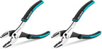 DURATECH 8 Inch Slip Joint Pliers, Pliers Tool with Comfortable TPR Handle, High Carbon Steel, Strong Sharp Teeth, Pliers for Tightening, Loosening and Gripping Nuts and Bolts (Pack of 2) - size: 8 Inch (Pack of 2)