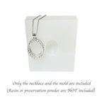 Milky Treasures Crown Necklace DIY Breastmilk Jewelry Making Kit | 18mm 925 Sterling Silver Pendant | Breastfeeding Keepsake | New Mom Gifts | Baby Shower Registry | Lactation [Only Necklace + Mold] - color: Only Necklace + Mold