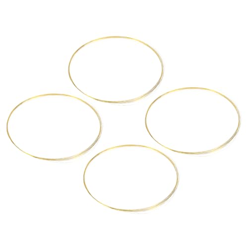 PATIKIL Half Hard Brass Wire, 4Pcs 38Gauge/0.1mm Diameter 10m/32.8ft Pure Craft Wire for Jewelry Making Beading Garden Plants - size: 38Gauge/0.1mm