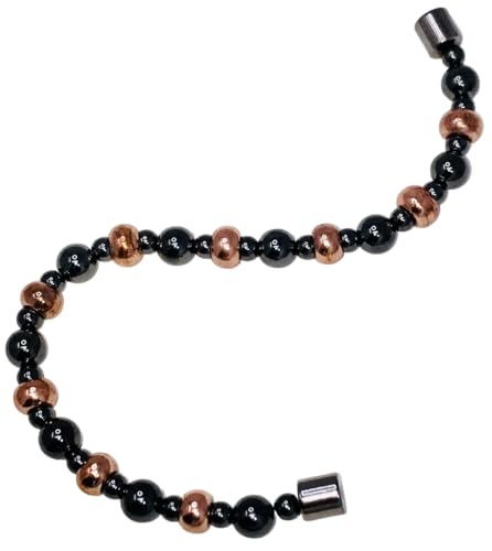 Copper and Magnetic Hematite Bracelet - size: 8.5 Inches