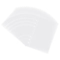 Clear Double-Sided Refill Inner Pages for Transparent Jewelry Storage Book 6 Ring Binder, 24 Sheets 96 Pockets - color: 24 Sheets for Large Bags