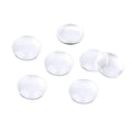 Craftdady 100Pcs Transparent Glass Cabochons 29.5-30mm Clear Glass Flat Back Dome Tile Half Round Covers for Photo Pendant Jewelry Making - color: Transparent Clear, size: 30mm Round
