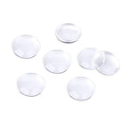 Craftdady 100Pcs Transparent Glass Cabochons 29.5-30mm Clear Glass Flat Back Dome Tile Half Round Covers for Photo Pendant Jewelry Making - color: Transparent Clear, size: 30mm Round