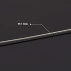 BENECREAT 7 Strands 195FT 0.5MM Stainless Steel Bead String Wire Tarnish Resistant Steel Wire for Necklace Bracelet Making - color: Stainless Steel, size: 0.5mm - 7 Strands
