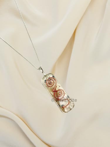 Crystal Necklace Pendant for Women Men - Orgone Necklace Pendant of Healing Crystal for Protection-Spiritual Jewelry - color: Rainbow Moonstone