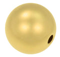 uGems 12mm Round Bead 14K Gold Filled - 2.5mm Large Hole, Seamless Jewelry Component, 1 Piece, Ideal for Beaders, Jewelers and Jewelry Making - SKU: j-458612 - size: 12mm