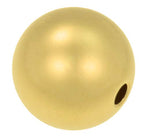uGems 12mm Round Bead 14K Gold Filled - 2.5mm Large Hole, Seamless Jewelry Component, 1 Piece, Ideal for Beaders, Jewelers and Jewelry Making - SKU: j-458612 - size: 12mm