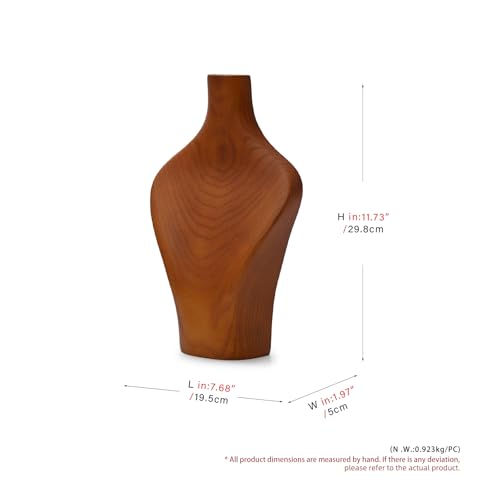 Solid Wood Jewelry Bust Necklace Display Showcase Jewelry Necklace Stand Display Holder(H11.73) - color: H3