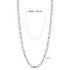 24PCS Cable Necklace Chains for Jewelry Making 2MM Stainless Steel Cable Cross Link Chains Bulk for DIY Necklace - color: stainless steel(2mm/18 inches)