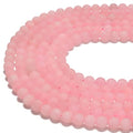 6mm Rose Quartz Matte Round Natural Gematone Loose Beads for Jewelry Making DIY 1 Strand 15" - color: Matte Pink Rose Quartz, size: 6mm