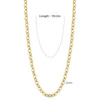 24PCS Gold Necklace Chains for Jewelry Making 2MM 18K Gold Plated Stainless Steel Cable Cross Link Chains Bulk for DIY Necklace - color: gold(2mm/18 inches)