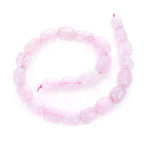 Adabele 15 Inch Natural Pink Rose Quartz Pink Crystal Gemstone Tumbled Round Nugget Loose Beads 10mm-13mm Gem Stone Spacer for Craft Jewelry Making GZ4-1 - color: Rose Quartz, size: 15 Inch/1 Strand