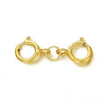 14K Yellow Gold Jewelry Clasp Necklace Extender, Double Lobster Clasp Bracelet Extension Connector for DIY Necklace Bracelet Anklet Jewelry Making, 14K Gold Double Spring Clasp (Style 3) - style: Style 3