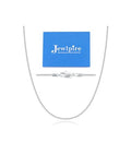 Jewlpire 1.3mm Box Chain 14K Gold Plated 925 Sterling Silver Chain Necklace for Women, Thin & Sturdy Womens Chains Necklace 14 16 18 20 22 24 26 Inches - color: 925 Sterling Silver, size: 14 Inches