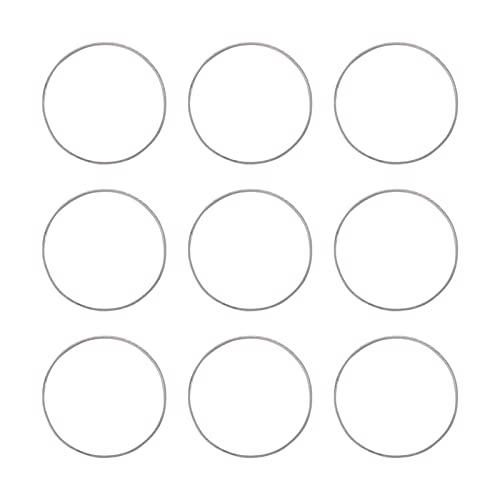 FASHEWELRY 100Pcs Brass Round Open Bezel Charms Connectors 30mm Silver Circle Linking Rings Charms for Dangle Beading Hoop Jewelry Making - color: Silver, size: 30mm
