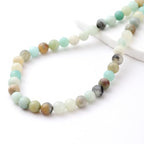 6mm 60pcs DIY Natural Amazonite Stone Beads Round Healing Crystal Gemstone Loose Beads for Jewelry Making Handmade Bracelet Necklace - color: Amazonite, size: 6mm