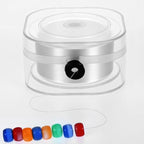 1 Rolls 0.2mm Elastic String for Bracelets 240 Yards Flat Stretchy Bracelet String with Organizing Case Round Stretchy Bracelet Strings for DIY Friendship Bracelets Jewelry Making, White