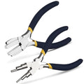 Mudder 2 Pieces Jewelry Making Tool Bail Making Pliers 6 in 1 Jewelry Wire Bending Pliers for Beading Looping Shaping Wire DIY Crafts(Blue and Yellow) - color: Blue and Yellow