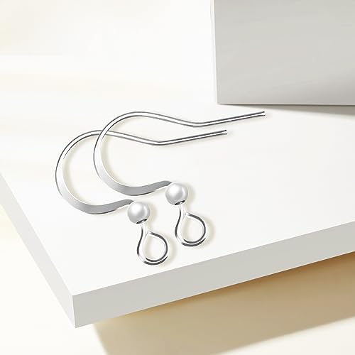 160 PCS/80 Pairs Sliver Earring Hooks Hypoallergenic Ear Wires Fish Hooks with 100 PCS Clear Silicone Earring Backs and 100 PCS Jump Rings Silver Earring Finding for DIY Jewelry Making - color: C style-Silver Earring Hooks