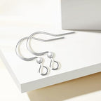 160 PCS/80 Pairs Sliver Earring Hooks Hypoallergenic Ear Wires Fish Hooks with 100 PCS Clear Silicone Earring Backs and 100 PCS Jump Rings Silver Earring Finding for DIY Jewelry Making - color: C style-Silver Earring Hooks