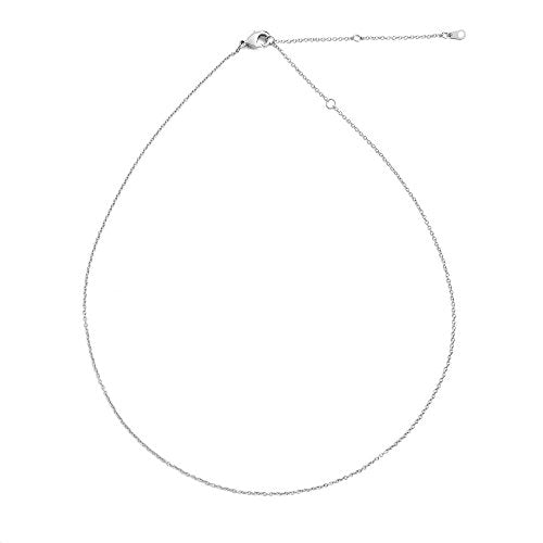 Honeycat Thin Chain Adjustable Choker in Gold, Rose Gold, or Silver (13", 14", 15", 16", 17") | Delicate Jewelry - color: Silver