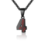 AIAINAGI Baseball Number Necklace - Stainless Steel Chain Pendant for Men Athletes 00-99 Jersey Number Gift - color: Black, style: 4
