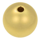 uGems 12mm Round Bead 14K Gold Filled - 2.5mm Large Hole, Seamless Jewelry Component, 1 Piece, Ideal for Beaders, Jewelers and Jewelry Making - SKU: j-458612 - size: 12mm