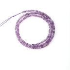 Faceted Natural Amethyst 2-3mm Cube Square Loose Beads Gemstone Small Loose Beads Healing Crystal Energy Stone for DIY Jewelry Making 15" - color: Amethyst1