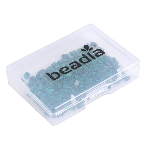Beadia Malachite Stone Tila Beads 5x2mm Rectangle 2-Hole Spacer Beads for DIY Bracelet Earring Making 15"/Strand - color: Malachite, size: 5x2mm