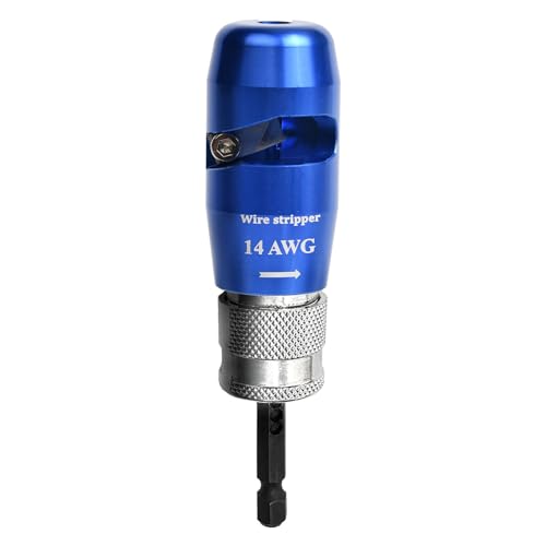 ANGELSWORD 14 AWG Wire Stripper for Drill, Wire Stripping Tool, Professional Electrician Tool, The Perfect Companion for Power Drill - size: 14 AWG