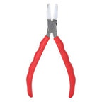 Nylon Jaw Pliers for Jewelry Making Non-Scratch C-Type Pliers with Anti-Slip Handle Round & Flat Nose Design for Wire Bending(Square headed pliers) - style: Square headed pliers