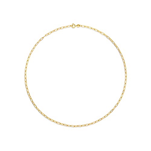 Amazon Essentials 14K Gold Plated Paperclip Chain Necklace - color: Yellow Gold, size: 18"