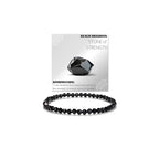 Natural Faceted Crystal Bracelet for Women,4mm Gemstone Round Beads Bracelets Adjustable Stretchy Healing Crystal Beads Bracelets Dainty Jewelry Gift - color: Black Obsidian
