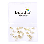 BEADIA 14K Gold Plated Lobster Clasps Non Tarnish 10mm 20pcs for Jewelry Making Findings - color: Lobster Clasps 14K Gold, size: 10mm