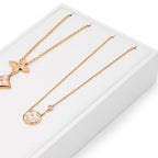 2 Slot PU Leather Necklace Jewelry Stand Pendant Drawer Jewelry Organizer Tray Bracelets Display Holder (White) - size: 3.15" x 6.3" x 0.98"