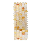BEADIA Natural Yellow Jade Beads 4x2mm 120pcs Faceted Rondelle Loose Semi Gemstone Beads for Jewelry Making Design - color: Yellow Jade
