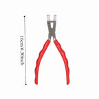 Nylon Jaw Pliers for Jewelry Making Non-Scratch C-Type Pliers with Anti-Slip Handle Round & Flat Nose Design for Wire Bending(pliers) - style: pliers